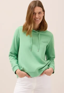 Sweatshirt mit Kapuze fennel green
