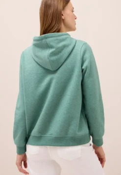 Sweatshirt mit Kapuze jewel green melange