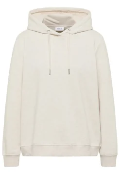 Sweatshirt mit Kapuze oat milk beige melange