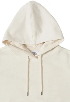 Sweatshirt mit Kapuze oat milk beige melange