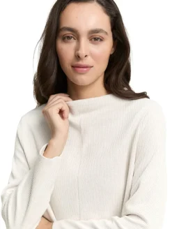 Sweatshirt mit Stehkragen sand stone beige melange