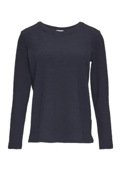 Sweatshirt mit Struktur blau