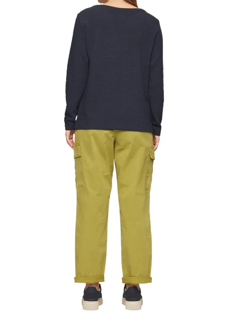 Sweatshirt mit Struktur blau