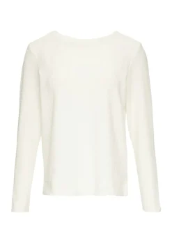 Sweatshirt mit Struktur creme