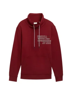 Sweatshirt mit Textprint burgundy dark red