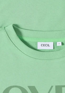 Sweatshirt mit Tunnelzug fennel green