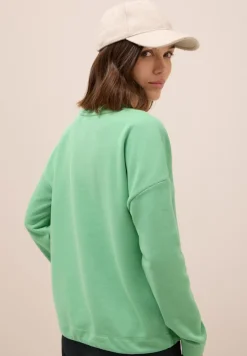 Sweatshirt mit Tunnelzug fennel green