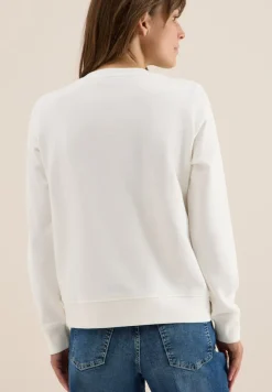 Sweatshirt mit Wording vanilla white