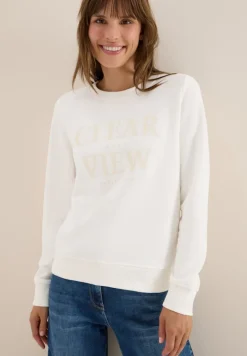 Sweatshirt mit Wording vanilla white