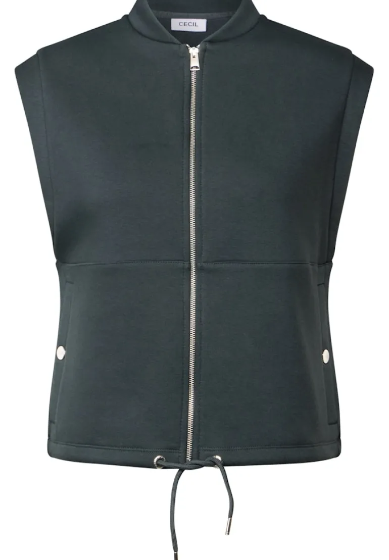 Sweat Weste slate khaki