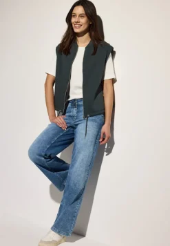 Sweat Weste slate khaki