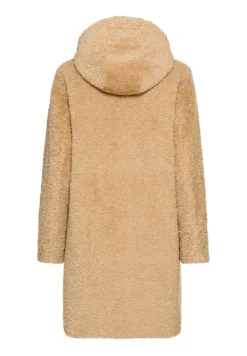 Teddy Mantel mit Kapuze cashmere