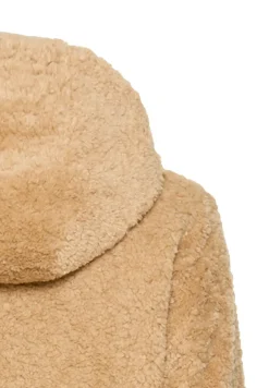 Teddy Mantel mit Kapuze cashmere