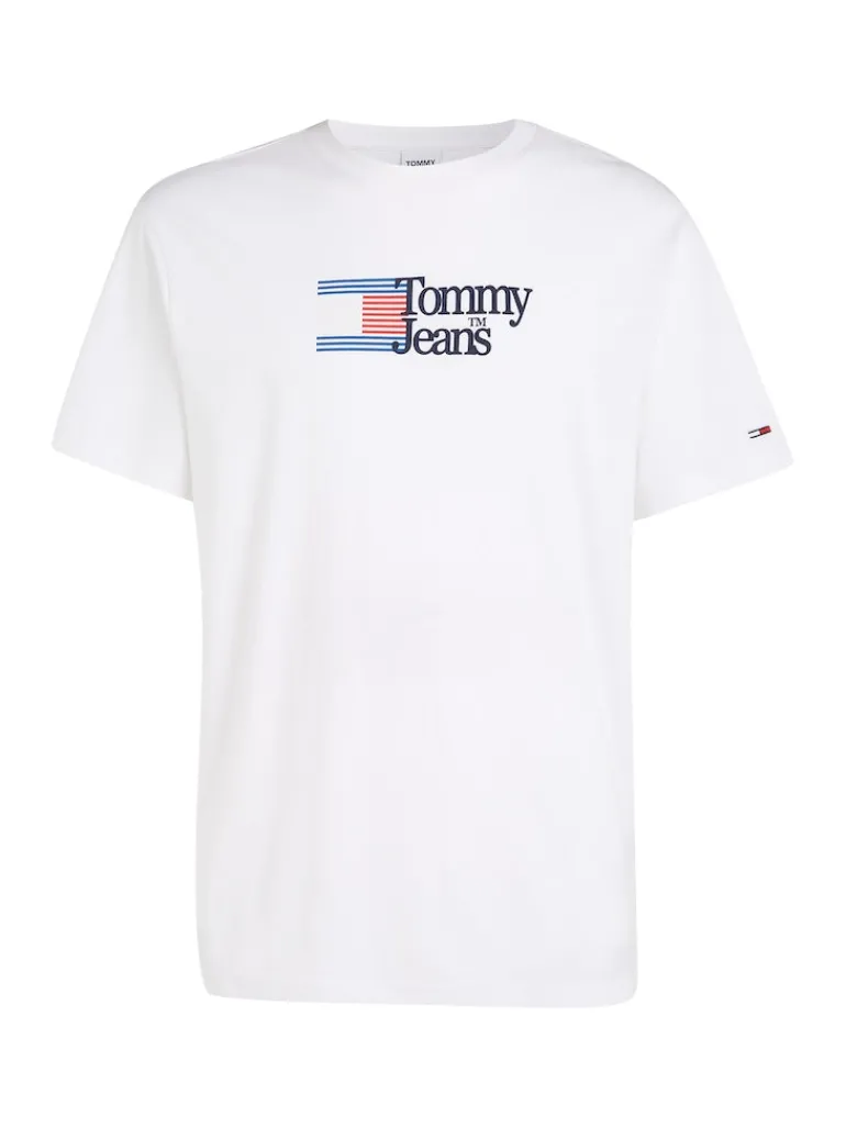 TJM CLSC RWB CHEST LOGO TEE white