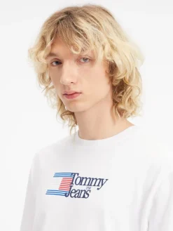 TJM CLSC RWB CHEST LOGO TEE white