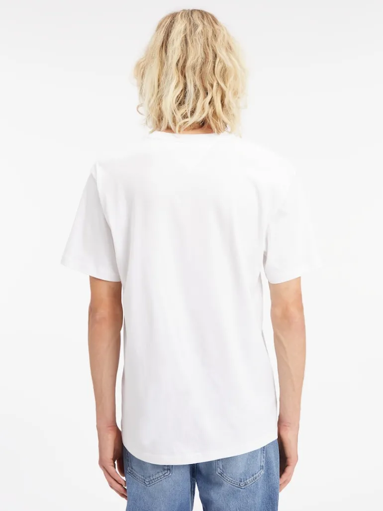 TJM CLSC RWB CHEST LOGO TEE white