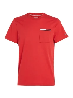 TJM ESSENTIAL FLAG POCKET deep crimson htr