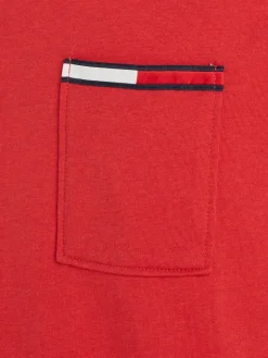 TJM ESSENTIAL FLAG POCKET deep crimson htr