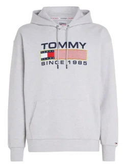 TJM REG ATHLETIC LOGO HOODIE silver grey htr