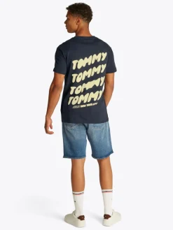 TJM REG BUBBLE BACK SS TEE EXT dark night navy