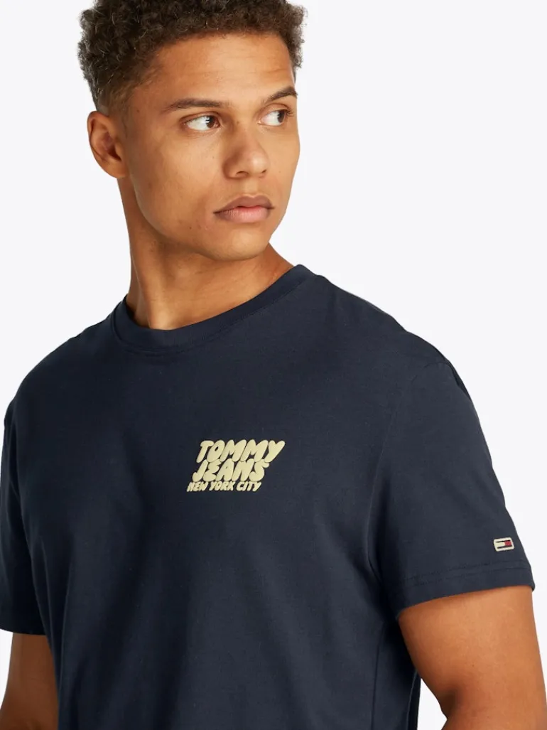 TJM REG BUBBLE BACK SS TEE EXT dark night navy