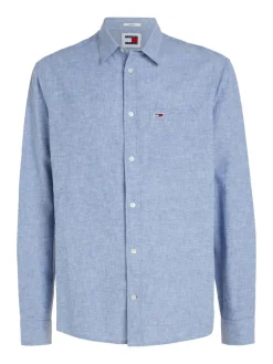 TJM REG LINEN BLEND SHIRT charmed