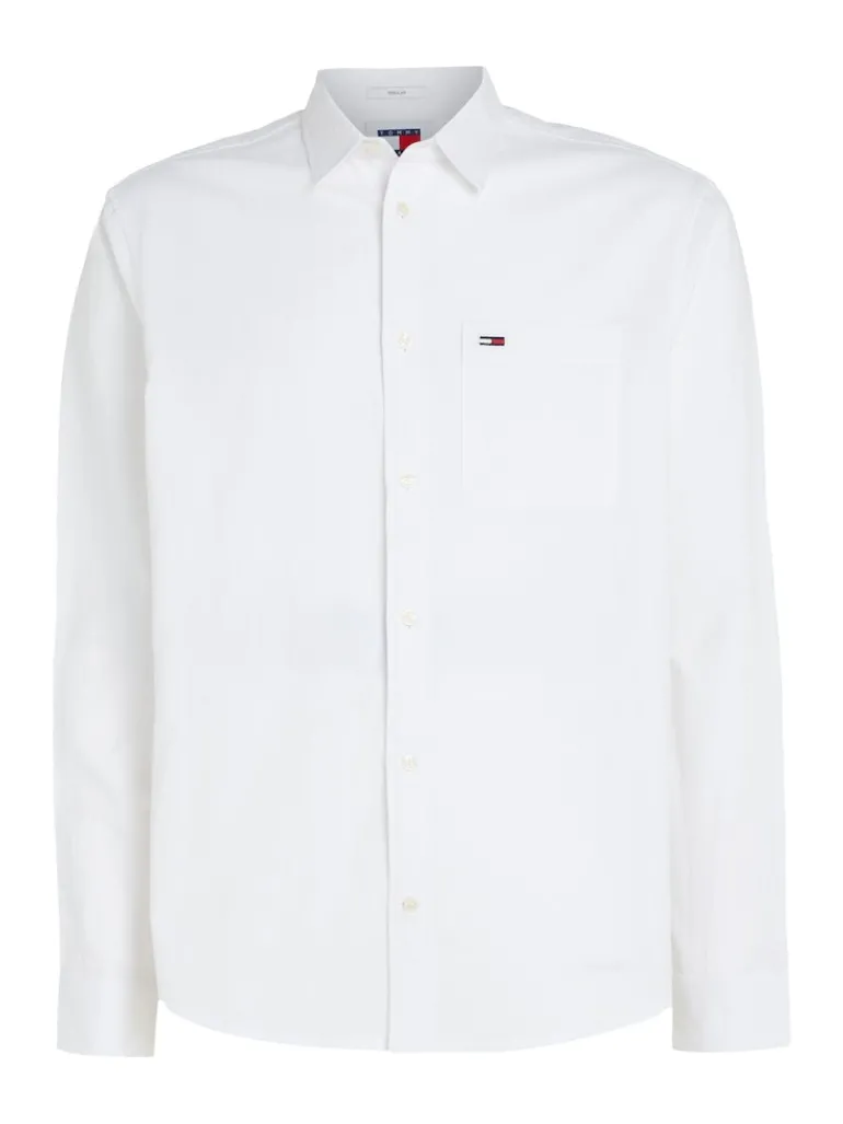 TJM REG LINEN BLEND SHIRT white