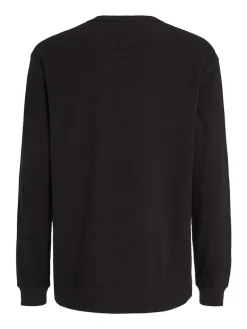 TJM REG LS WAFFLE TEE black