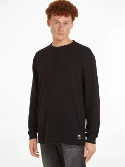 TJM REG LS WAFFLE TEE black