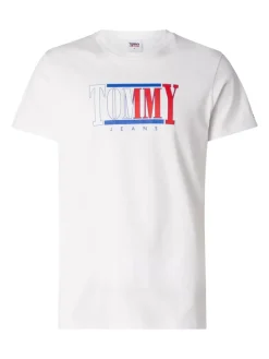 TJM REG RWB CENTERED LOGO TEE white