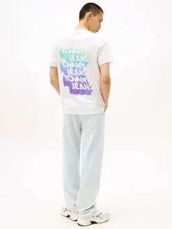 TJM REG STACK BACKPRINT TEE EXT ecru