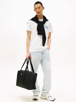 TJM REG STACK BACKPRINT TEE EXT ecru