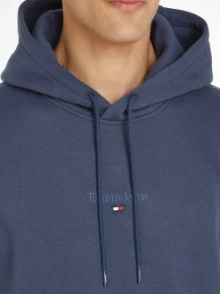 TJM REG TONAL LINEAR LOGO HOODIE twilight navy
