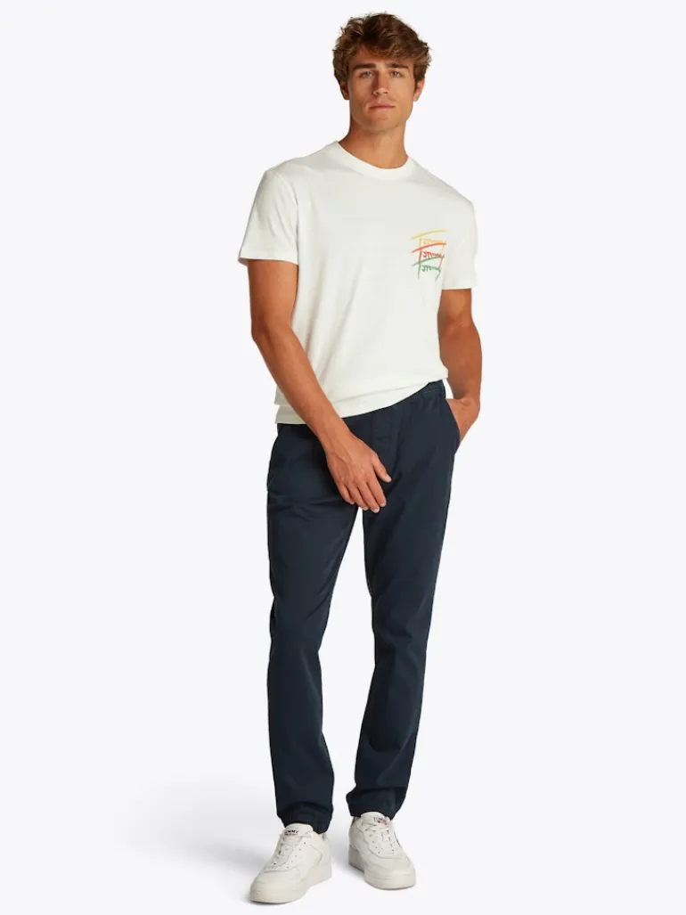 TJM REG TWISTED SIGNTR TEE EXT ecru