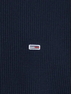 TJM REG WAFFLE L/S TEE dark night navy