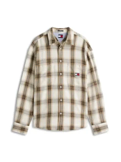 TJM RLX CHECK BRUSHED OS EXT ancient white-check