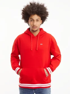 TJM RLXD COLLEGIATE HOODIE deep crimson