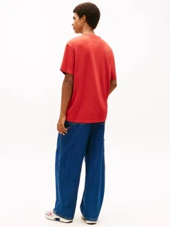TJM RLX LINEAR LOGO TEE EXT terracotta red