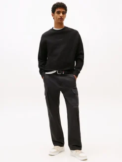 TJM RLX WAFFLE SCRIPT CREW black