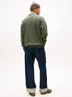 TJM RLX WAFFLE SCRIPT CREW pewter green