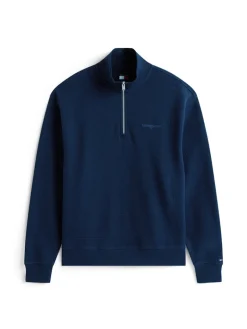 TJM RLX WAFFLE SCRIPT QRTR ZIP dark night navy