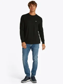TJM SLIM WAFFLE LS TEE EXT black
