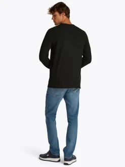 TJM SLIM WAFFLE LS TEE EXT black