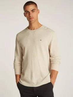 TJM SLIM WAFFLE LS TEE EXT newsprint