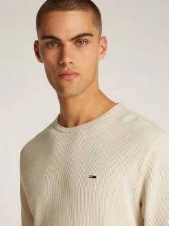 TJM SLIM WAFFLE LS TEE EXT newsprint