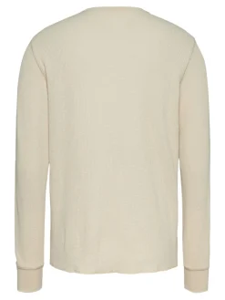 TJM SLIM WAFFLE LS TEE EXT newsprint