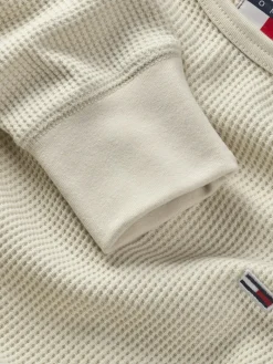 TJM SLIM WAFFLE LS TEE EXT newsprint