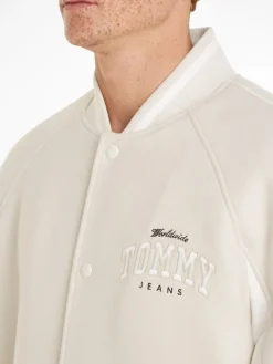 TJM WOOL VARSITY BOMBER newsprint