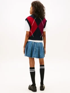 TJW ARGYLE SWEATER VEST dark night navy