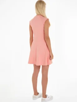 TJW BABYLOCK FIT & FLARE DRESS tickled pink